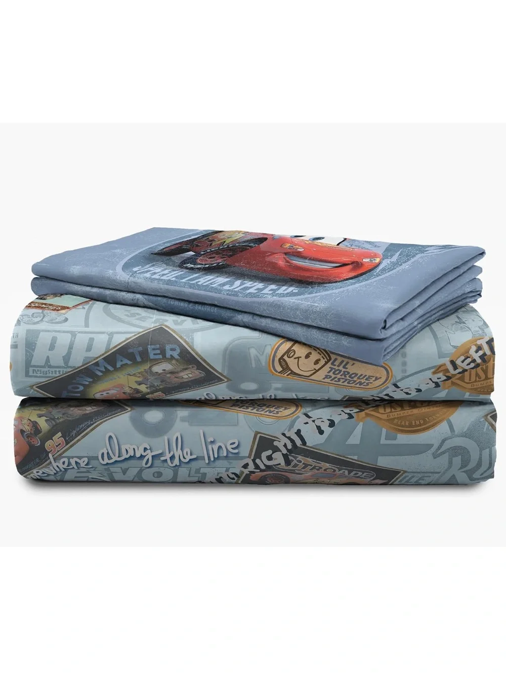 Jay Franco Kids Disney Pixar Cars Full Sheet Set Tow Mater Lightning McQueen